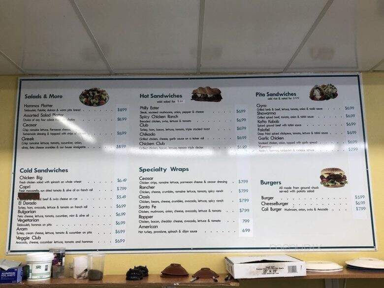 Oasis Mediterranean Deli and Grill - Cocoa, FL menu_pic