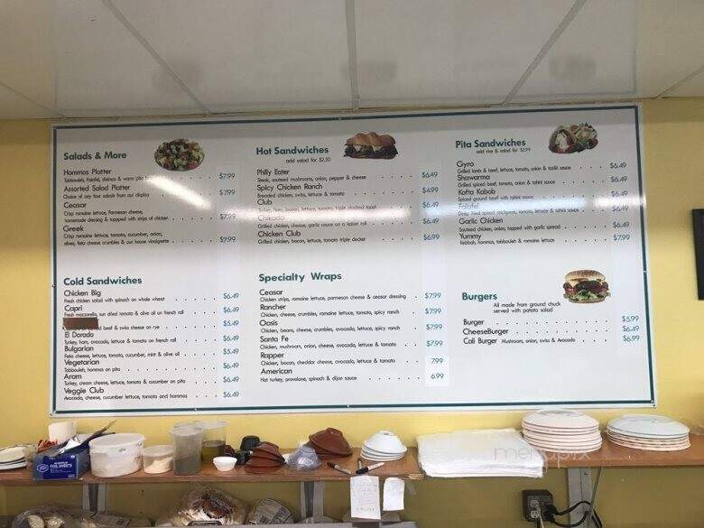Oasis Mediterranean Deli and Grill - Cocoa, FL menu_pic