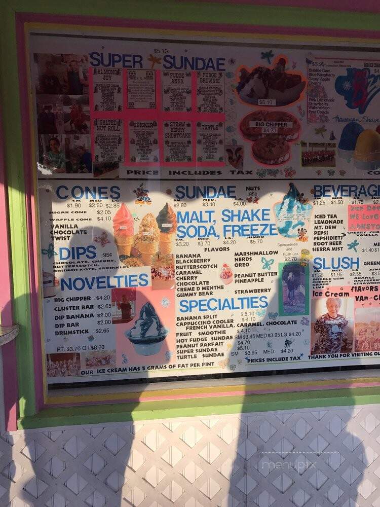 Van Dee's Ice Cream Shoppe - Johnston, IA menu_pic
