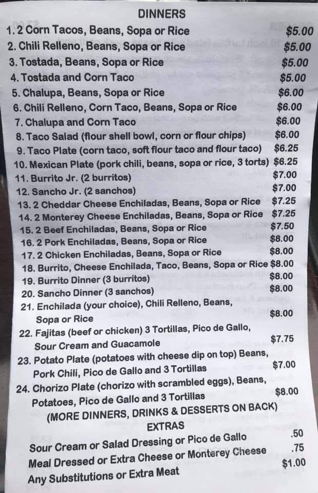 Delgados - Great Bend, KS menu_pic