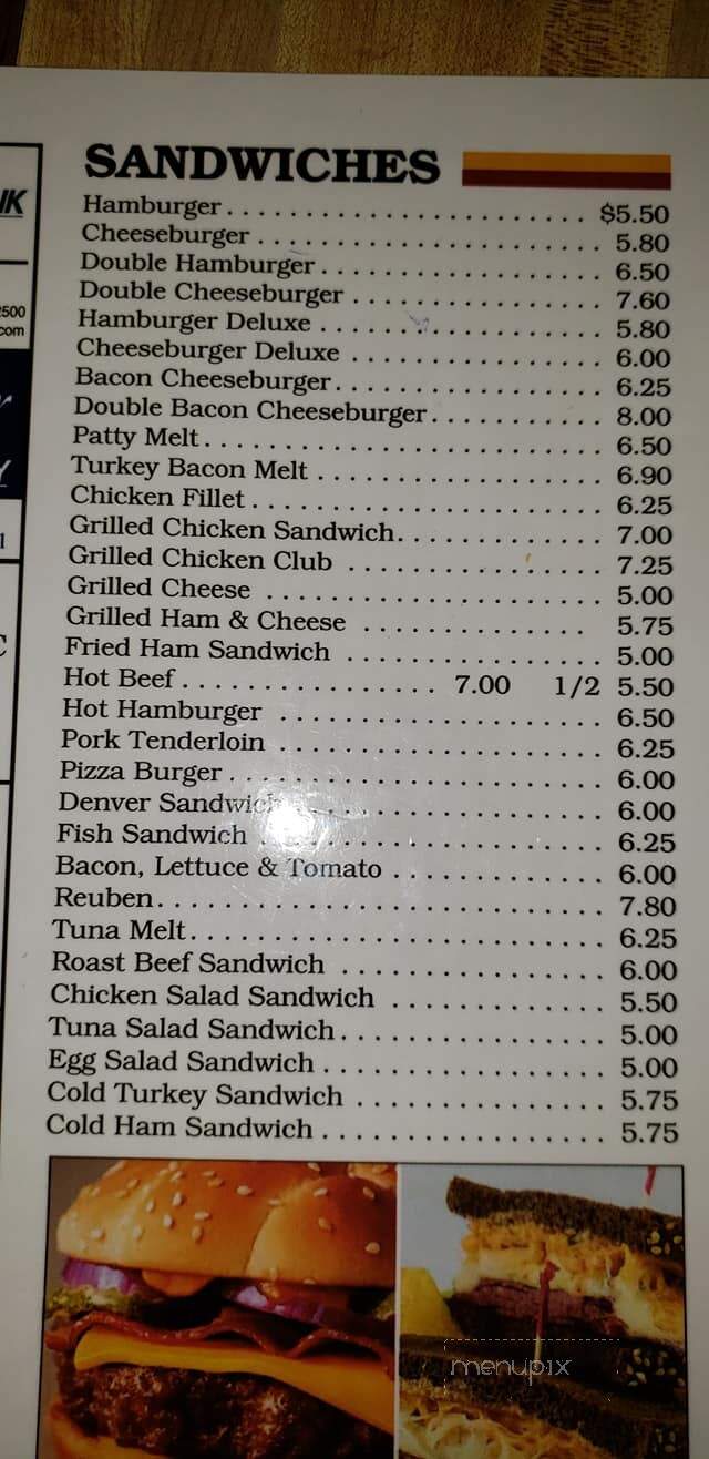 Arlene's Sunny Side Cafe - Alcester, SD menu_pic