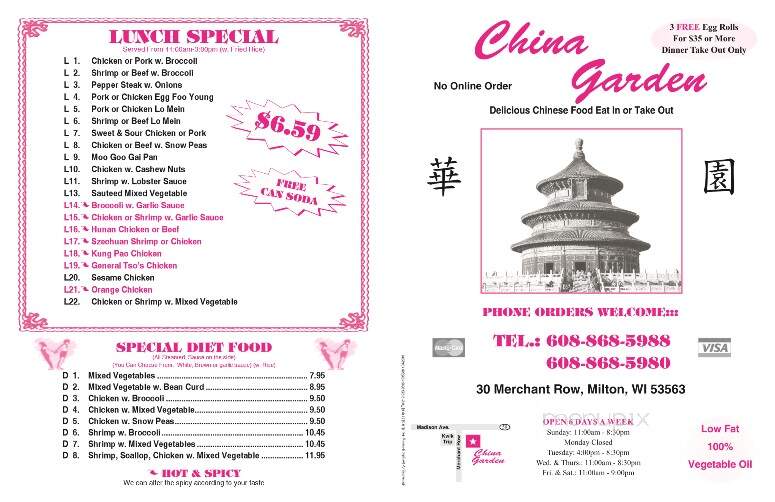 China Garden - Milton, WI