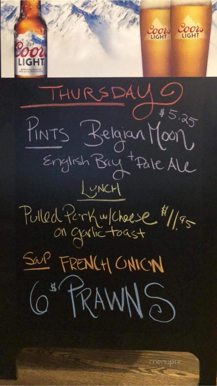 The Office Pub and Grill - Kamloops, BC menu_pic