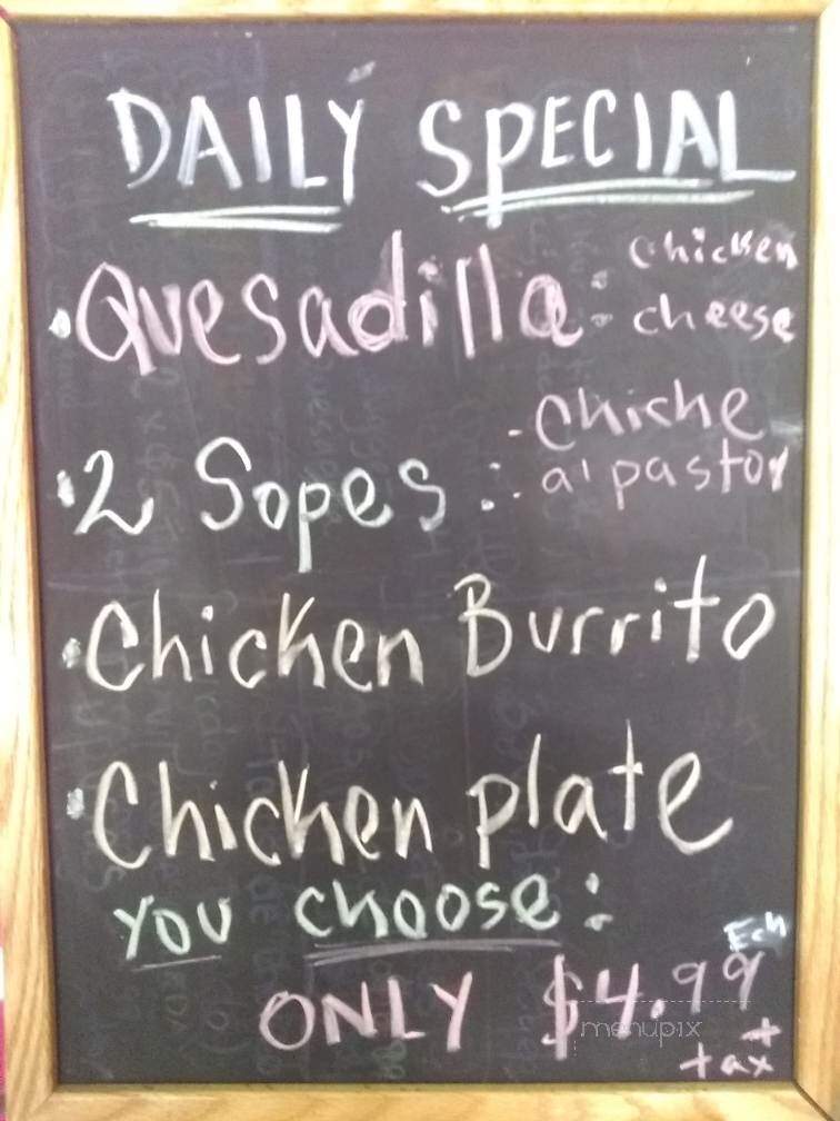 Mr. Toro Bakery and Taqueria - Wilkesboro, NC menu_pic