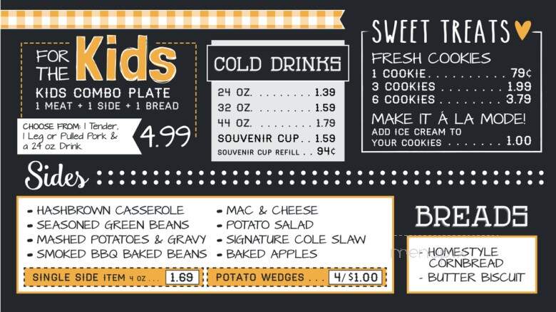 Church Street Chicken & BBQ - Greenbrier, TN menu_pic