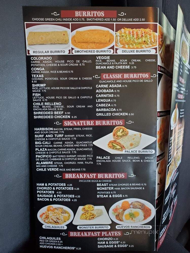 Taco Palace - Denver, CO menu_pic