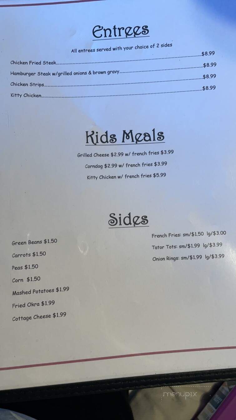 Little Mama's Cafe - Cache, OK menu_pic