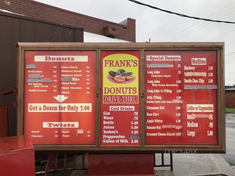 Frank's Donuts II - Winchester, KY menu_pic