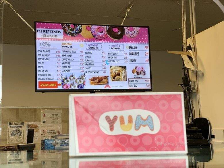 Factory Donuts - Kirkland, WA menu_pic