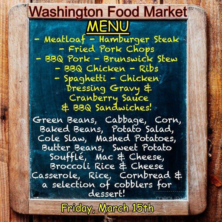 Washington Market - Washington, GA menu_pic