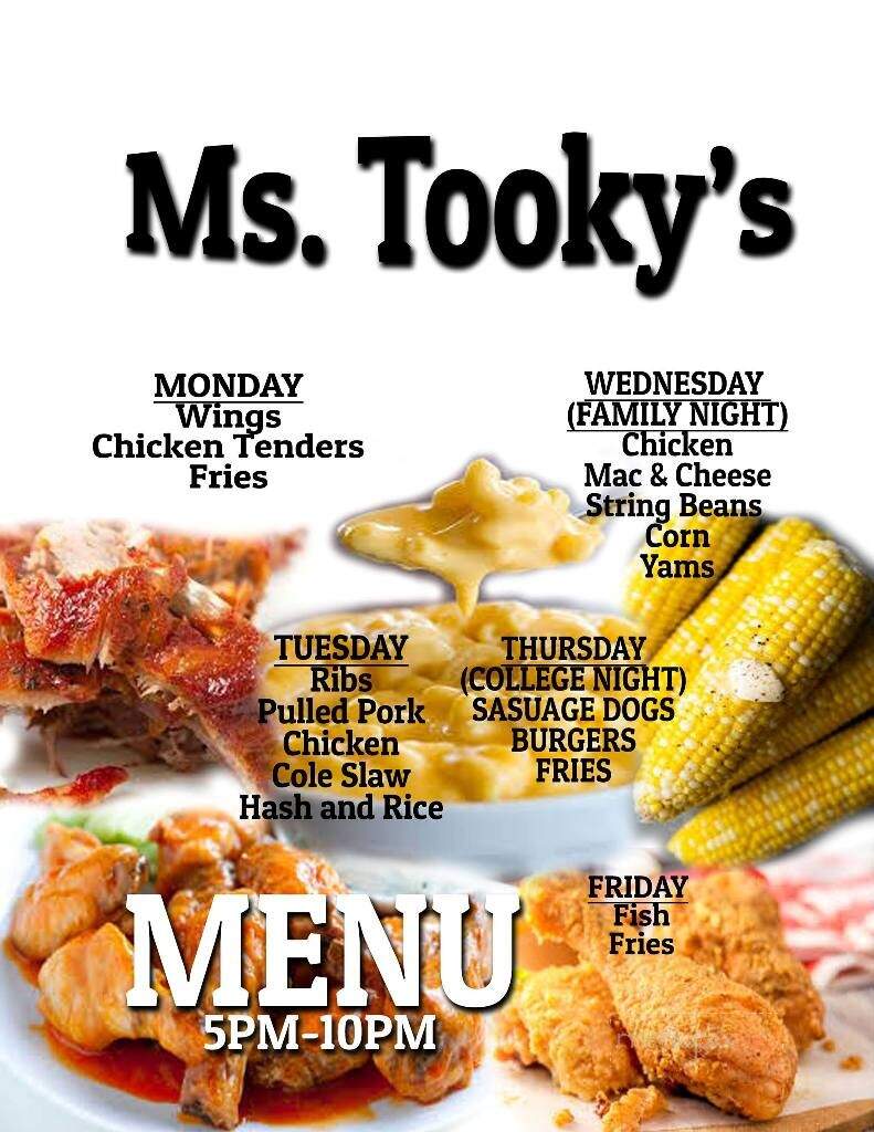 Ms Tooky's Restaurant - Orangeburg, SC menu_pic