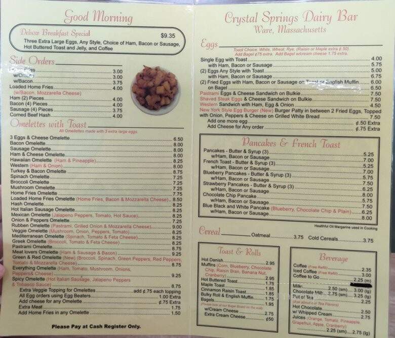 Crystal Springs Dairy Bar - Ware, MA