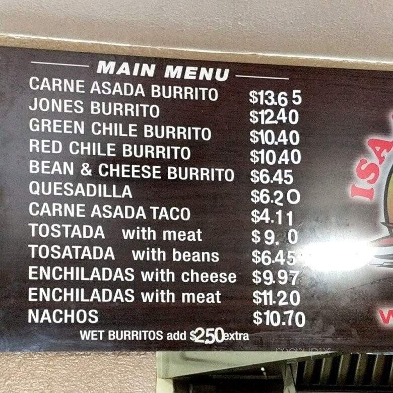 Isaac Cafe - Wilmington, CA menu_pic