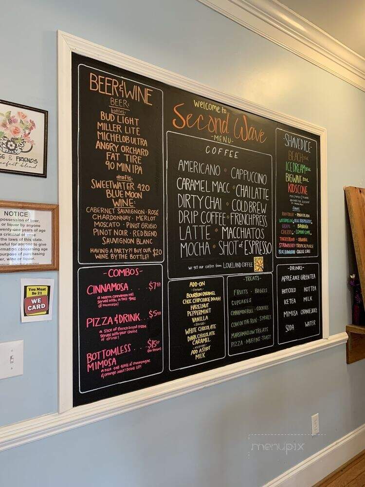 Second Wave Coffee & Books - Lexington, SC menu_pic