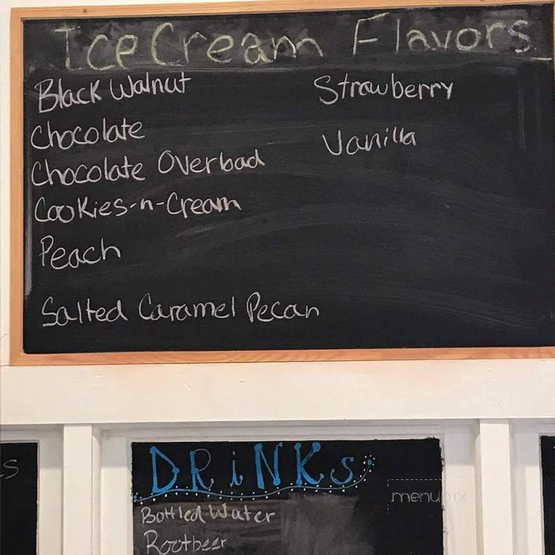 Ma & Pa's Homemade Ice Cream - Meeker, OK menu_pic