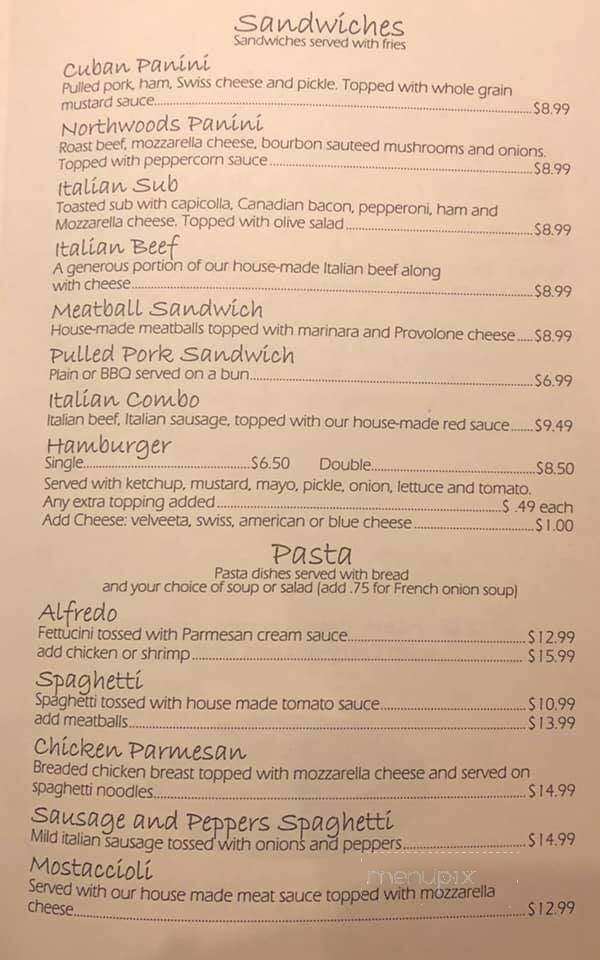 Villa Nova - Chesterton, IN menu_pic