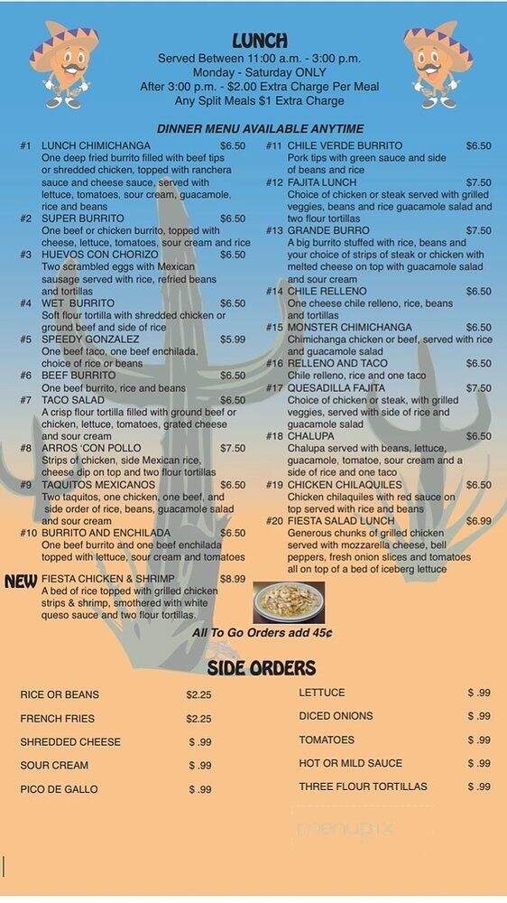 Fiesta Habaneros - Paulding, OH menu_pic