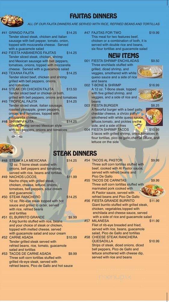 Fiesta Habaneros - Paulding, OH menu_pic