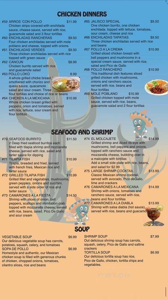 Fiesta Habaneros - Paulding, OH menu_pic