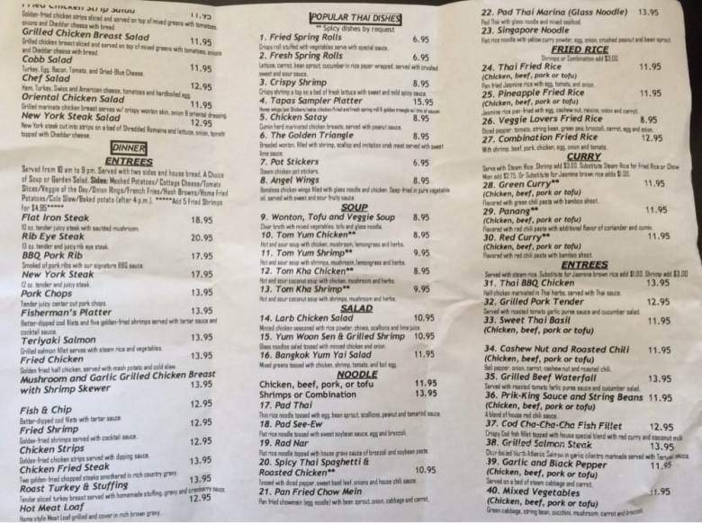 East Meet West - Exeter, CA menu_pic