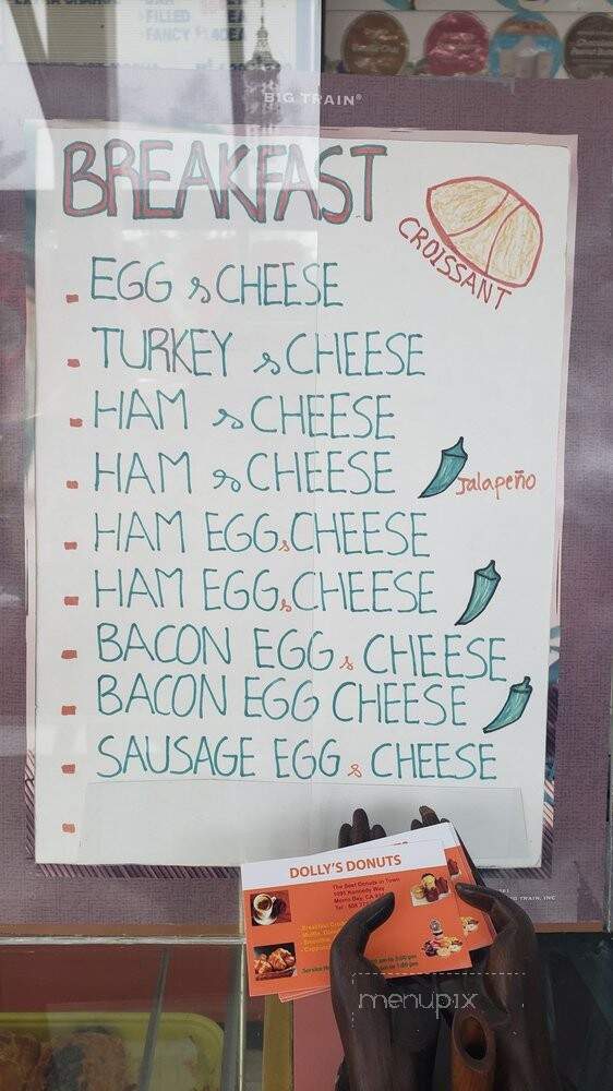 Dolly's Donuts - Morro Bay, CA menu_pic