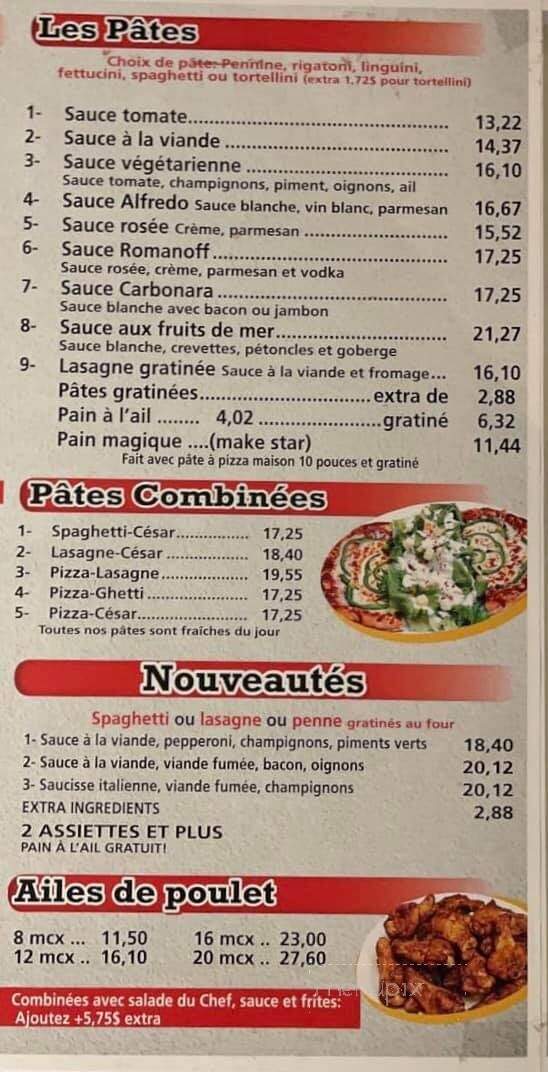 Restaurant Mikael - Sainte-Agathe-Des-Monts, QC menu_pic