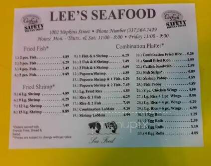 Lee's Seafood - New Iberia, LA