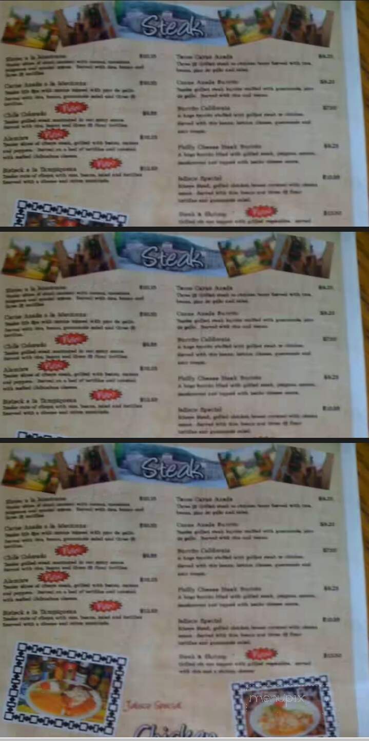Mexico Lindo - Cloquet, MN menu_pic