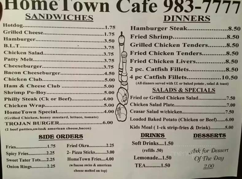 Home Town Cafe - Bruce, MS
