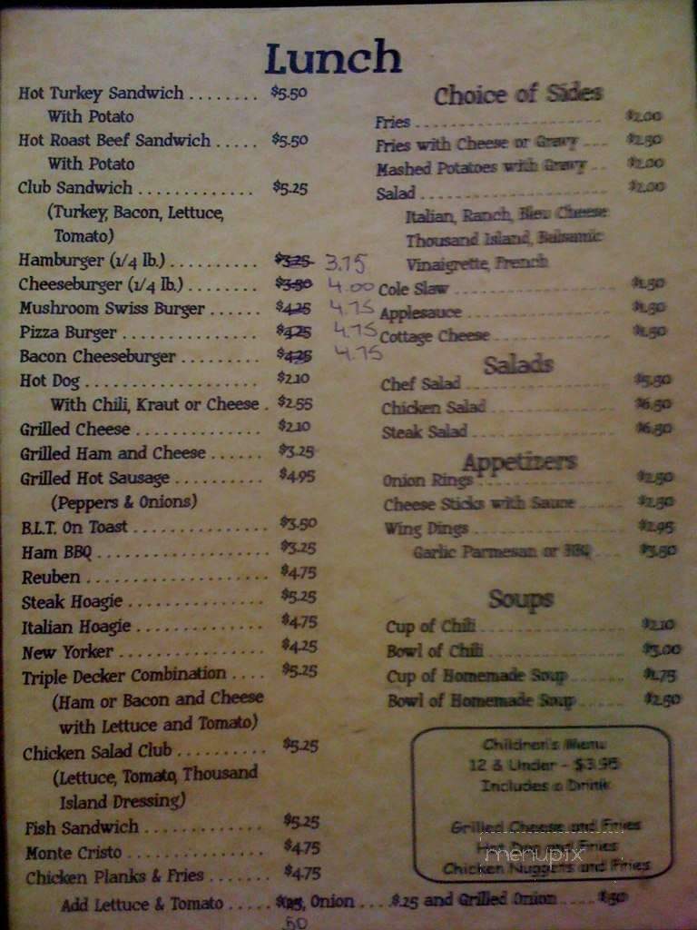 Gary's Chuckwagon - West Newton, PA menu_pic