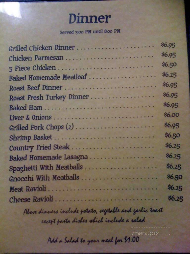 Gary's Chuckwagon - West Newton, PA menu_pic