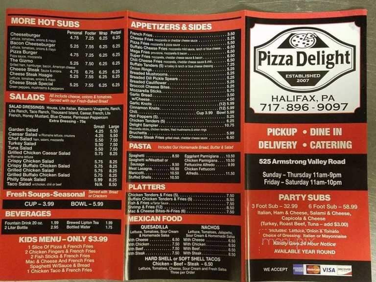 Pizza Delight - Halifax, PA