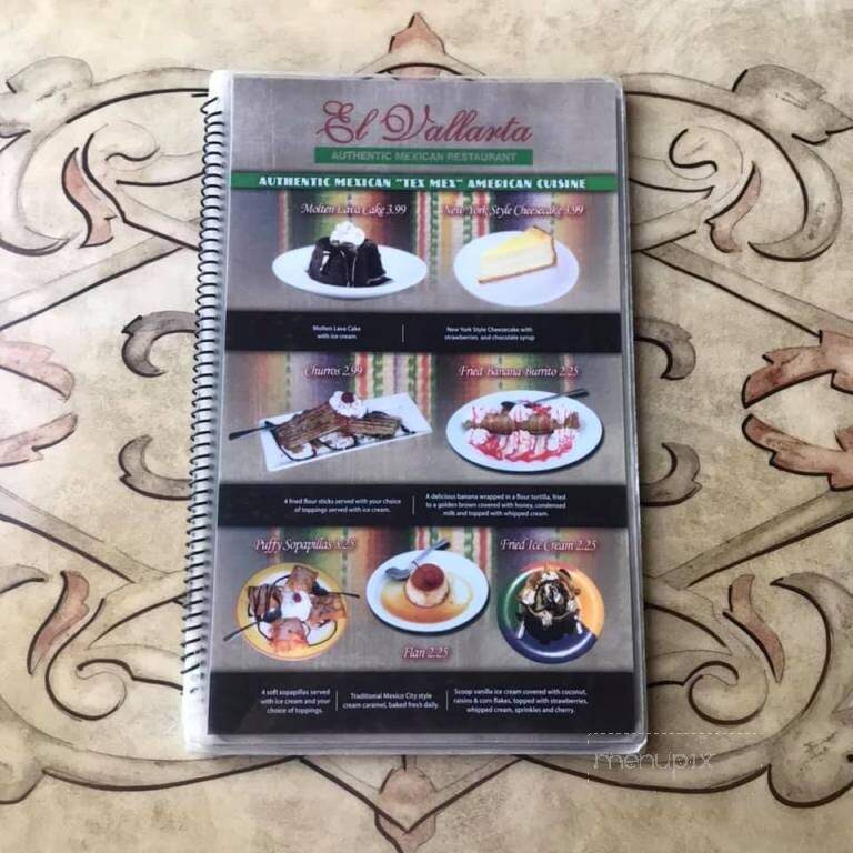 El Vallarta - Trenton, TN menu_pic