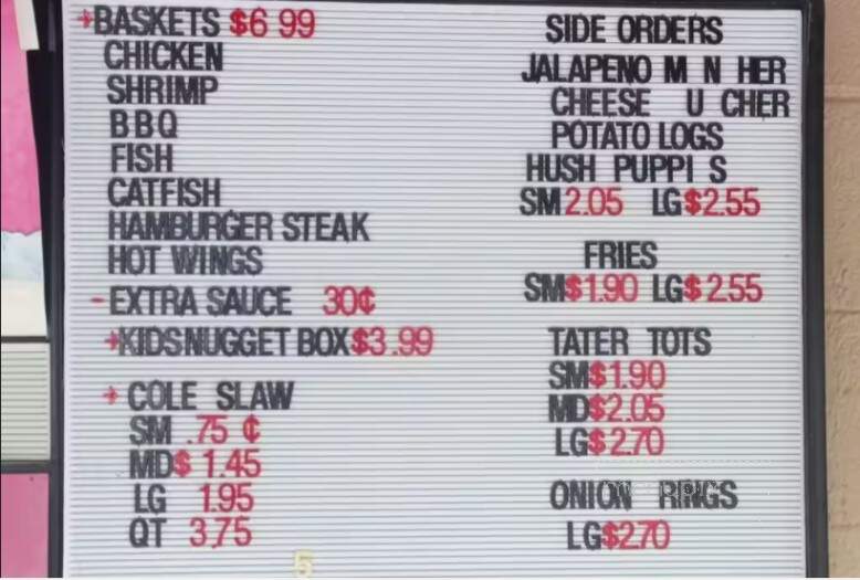 Tellico Beach Drive-In - Tellico Plains, TN menu_pic