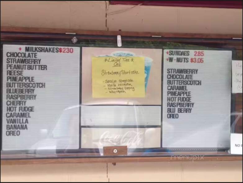 Tellico Beach Drive-In - Tellico Plains, TN menu_pic