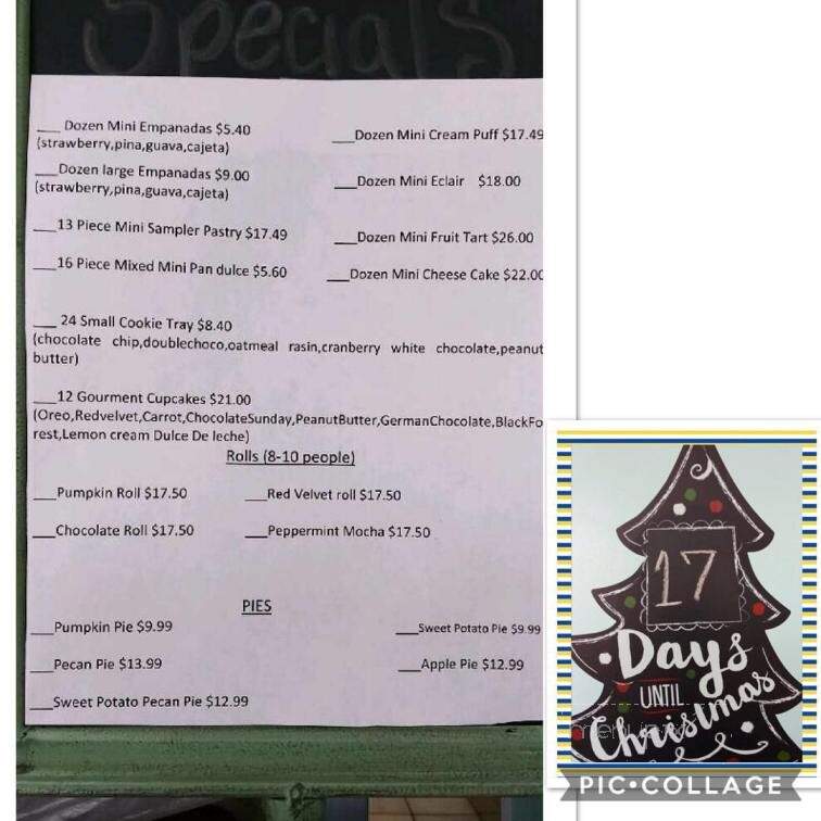 Cari's Homestyle Bakery - Colton, CA menu_pic
