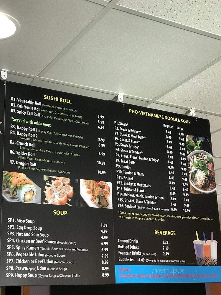 Yummy Pho & Teriyaki - Tacoma, WA menu_pic