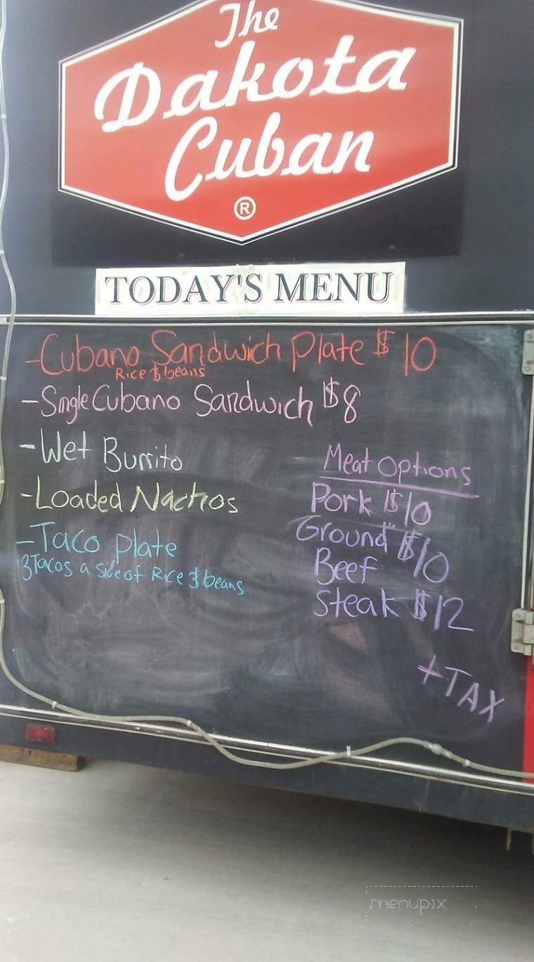 The Dakota Cuban - Chamberlain, SD menu_pic