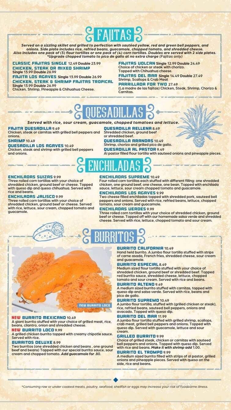 Los Agaves Grill - Lancaster, KY menu_pic