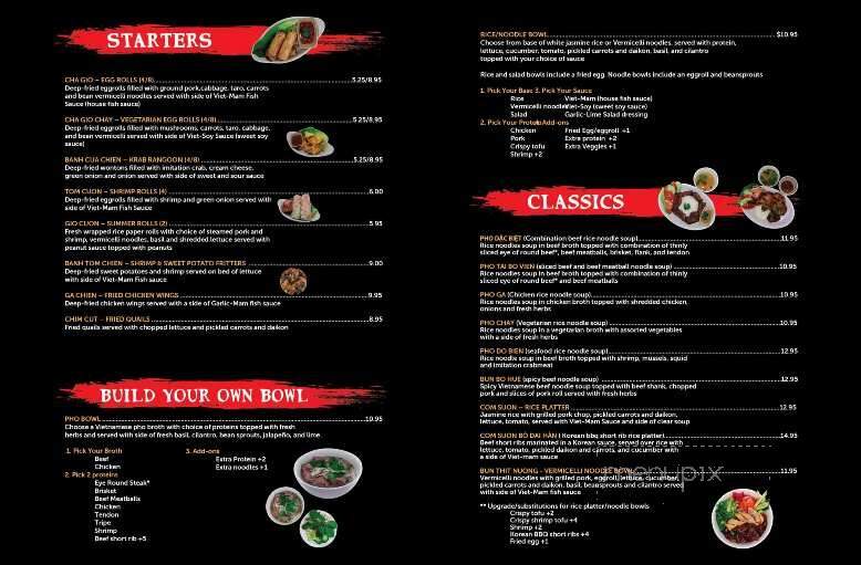 Viet Bowl - fort pierce, FL menu_pic