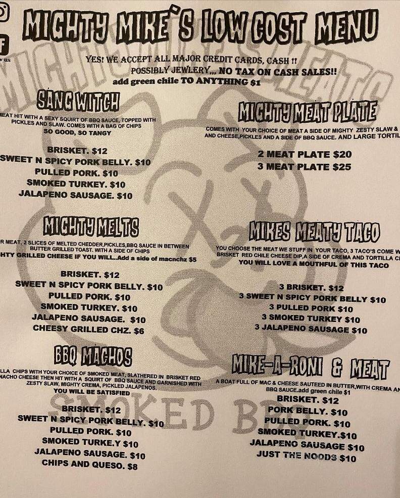 Mighty Mike's Meats - Albuquerque, NM menu_pic