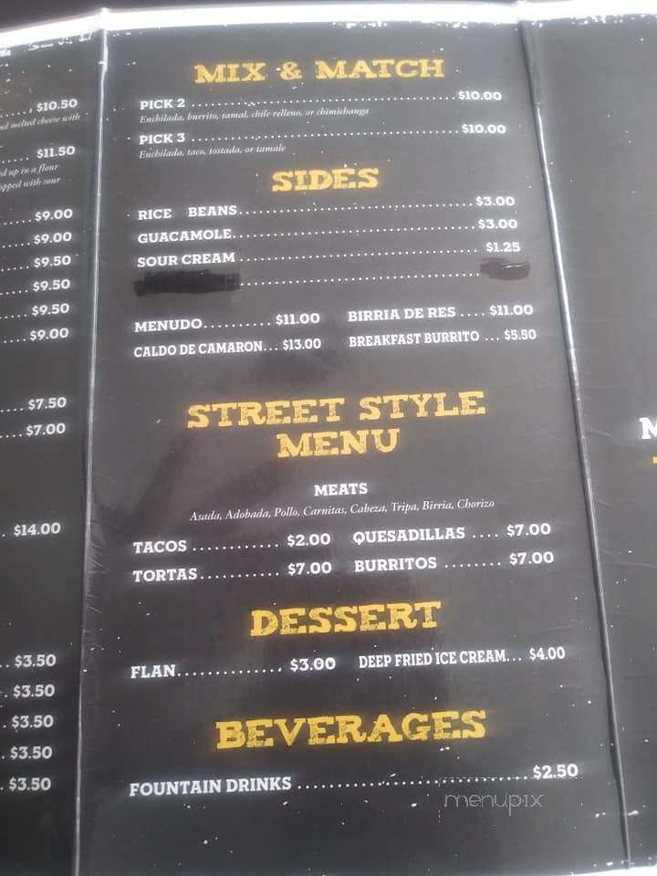 Los Potrillos Mexican - Hagerman, ID menu_pic