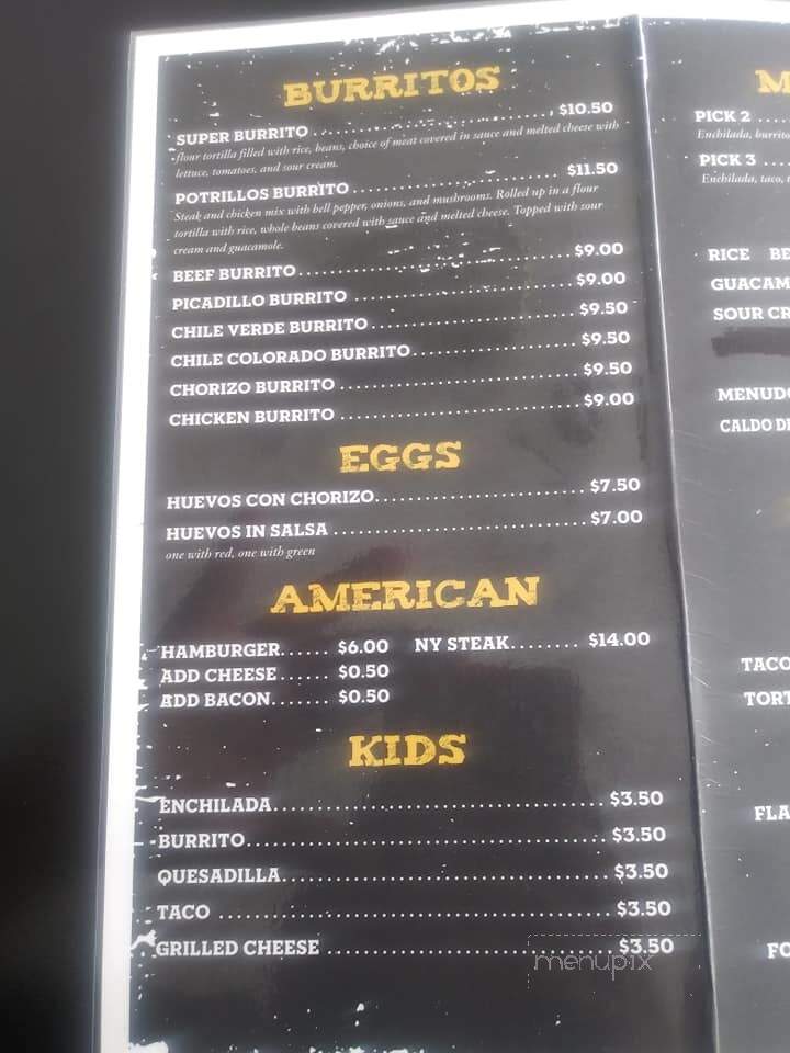 Los Potrillos Mexican - Hagerman, ID menu_pic