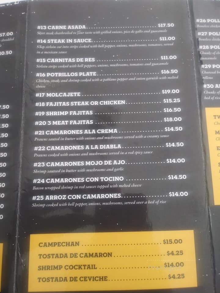 Los Potrillos Mexican - Hagerman, ID menu_pic