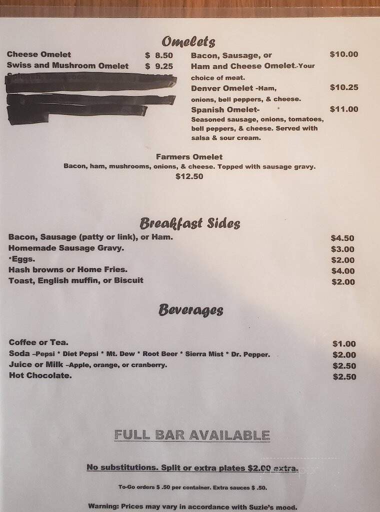 Bayway Tavern - Nehalem, OR menu_pic