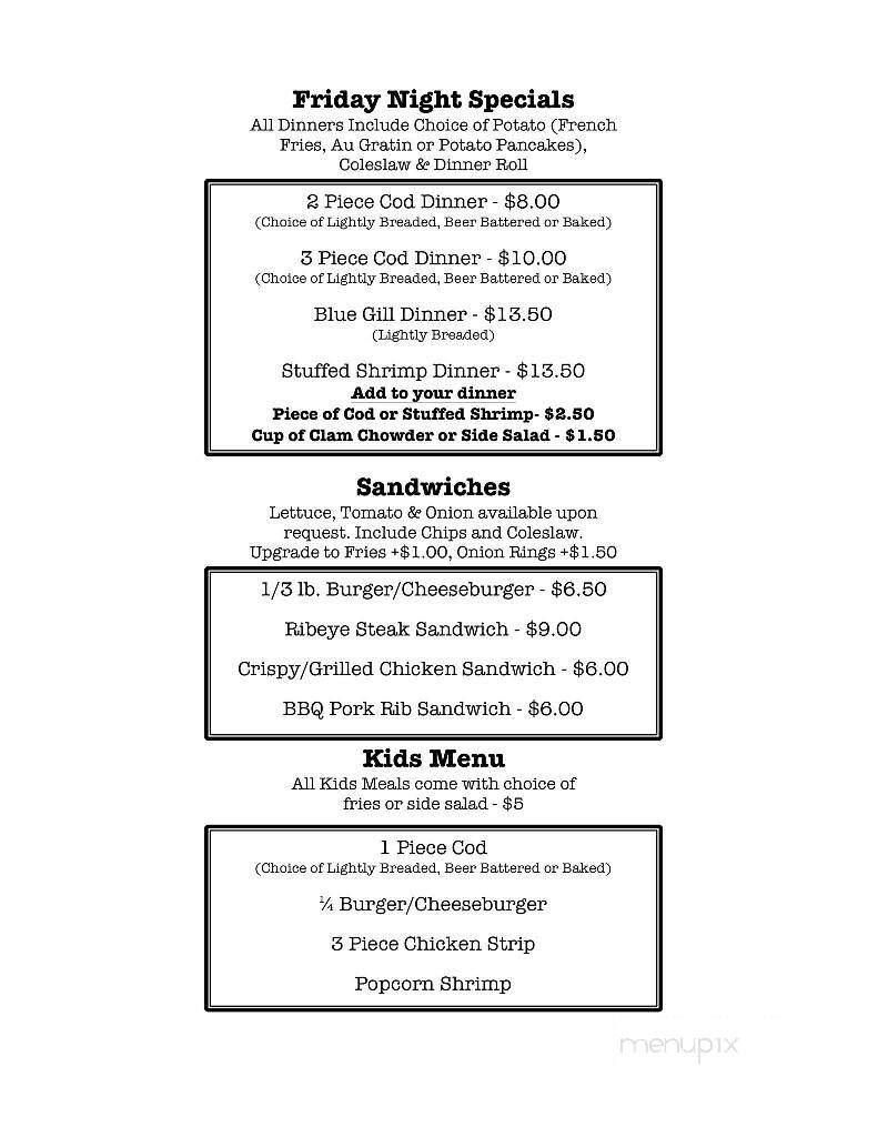 A Willowdale - Janesville, WI menu_pic