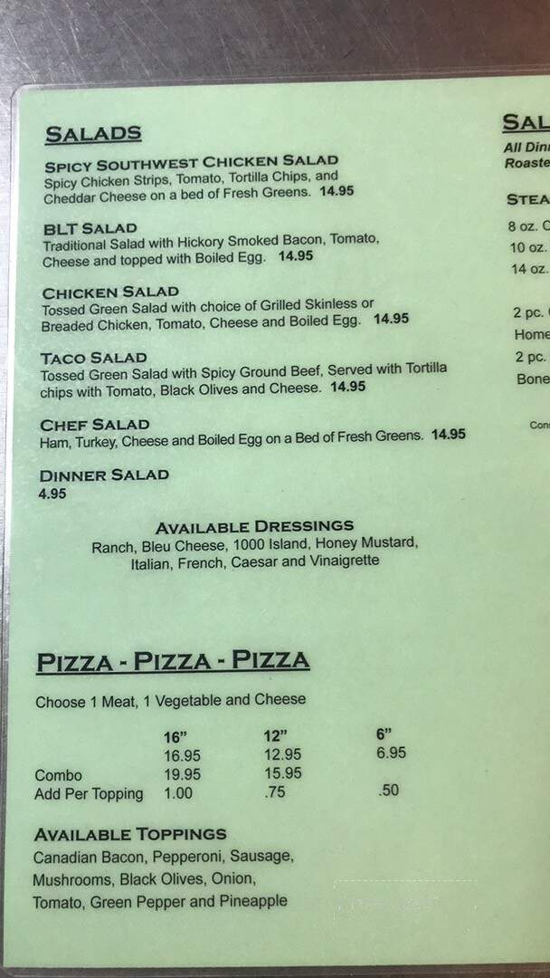 Walkabout Creek Saloon - Naches, WA menu_pic