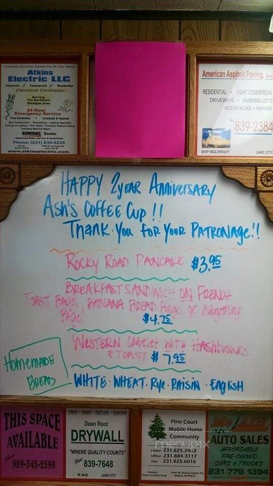 Coffee Cup - Lake City, MI menu_pic