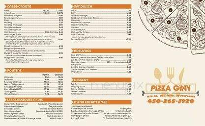 Pizza Giny - Saint-Polycarpe, QC menu_pic