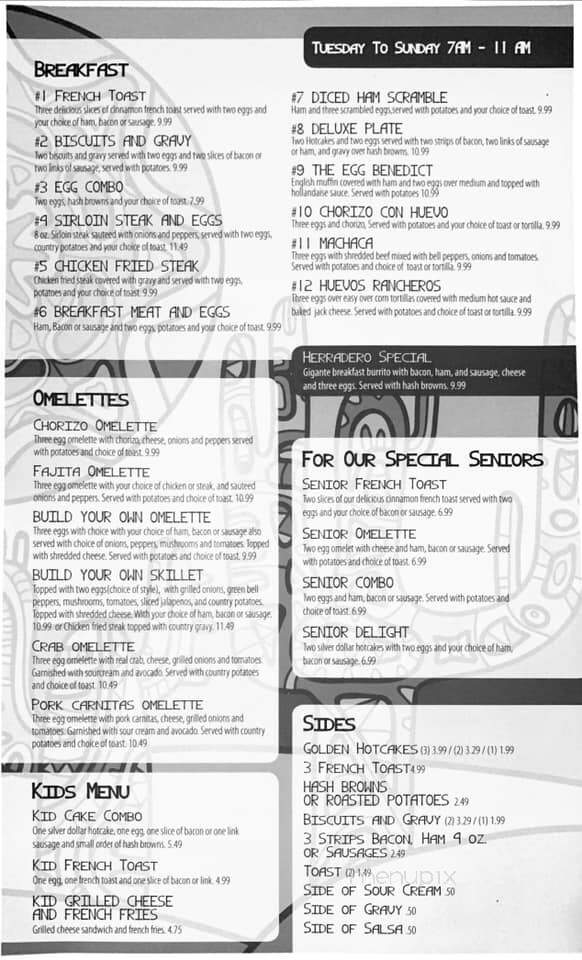 El Herradero - Mountain Home, ID menu_pic